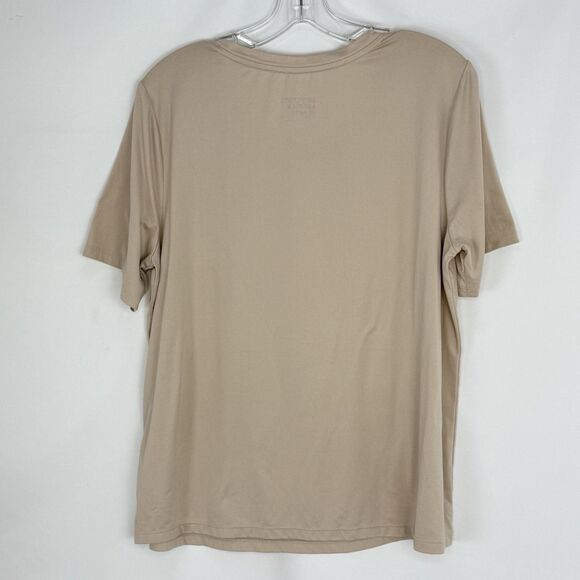 Bouffants & Broken Hearts Cozy Pajama Shirt Medium Beige - Picture 5 of 12